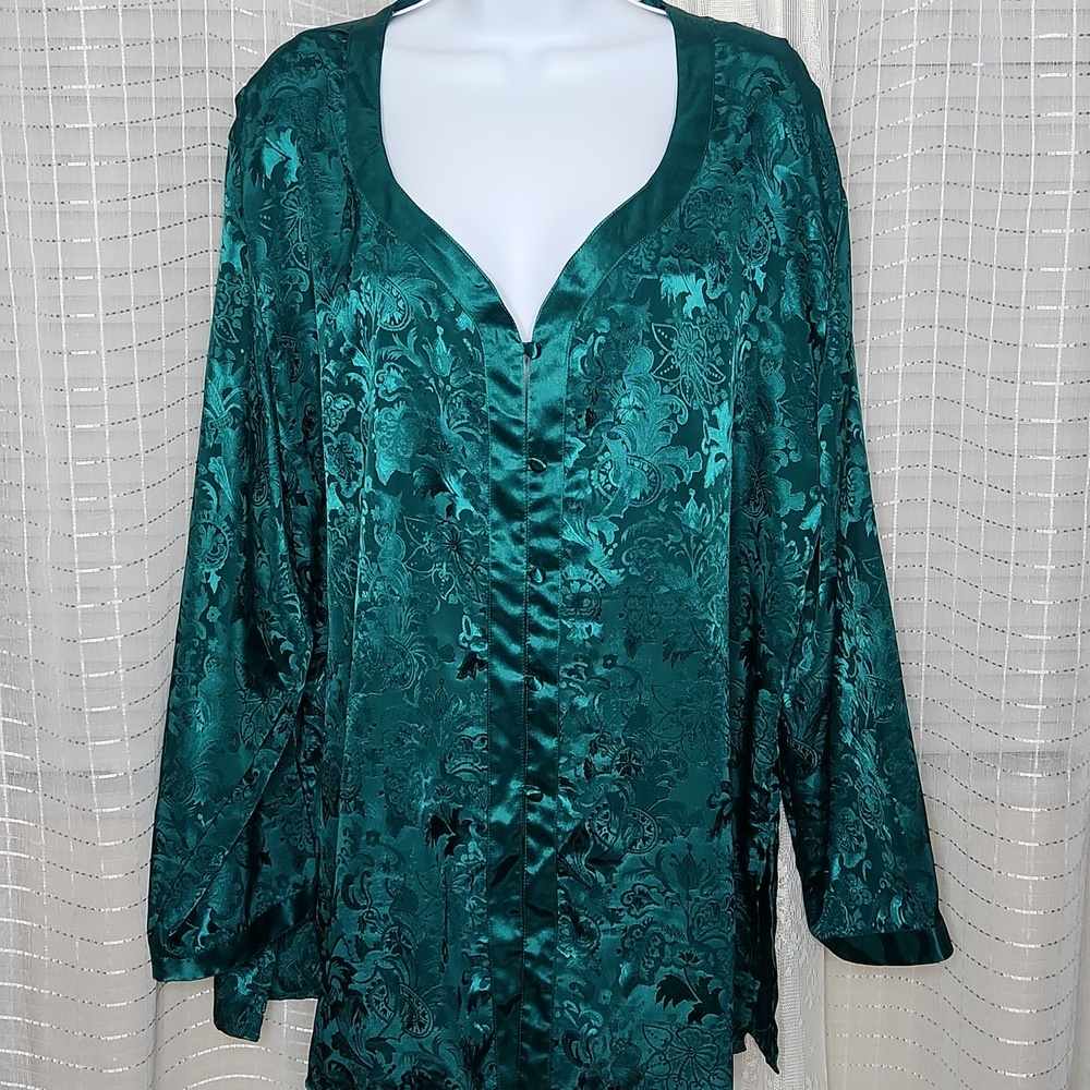 Vintage Victorias Secret Gold Label Oversized Satin Nightshirt SL